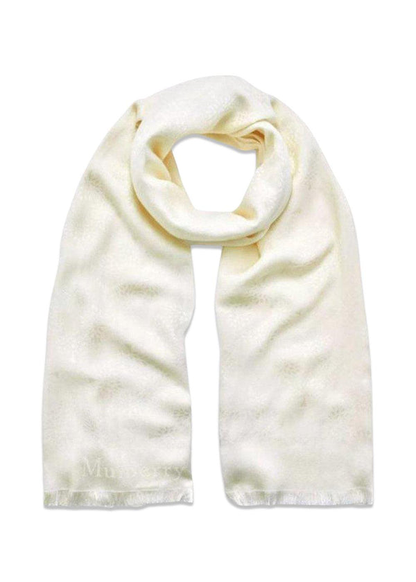 Tree Rectangular Scarf - Cream