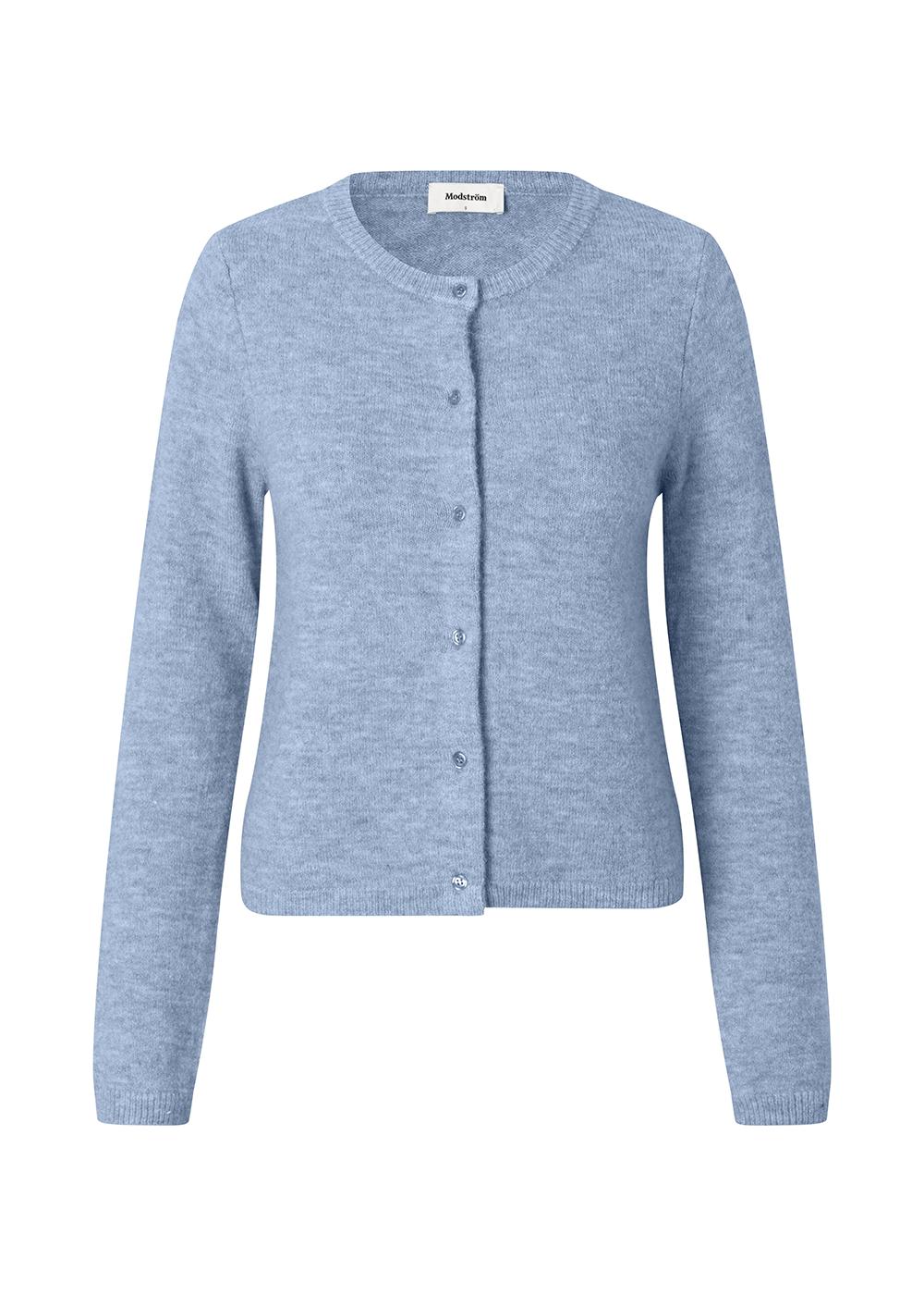 Treemd short cardigan - Cashmere Blue-Knitwear-Modström-Butler Loftet