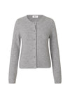 Treemd short cardigan - Grey Melange-Knitwear-Modström-Butler Loftet