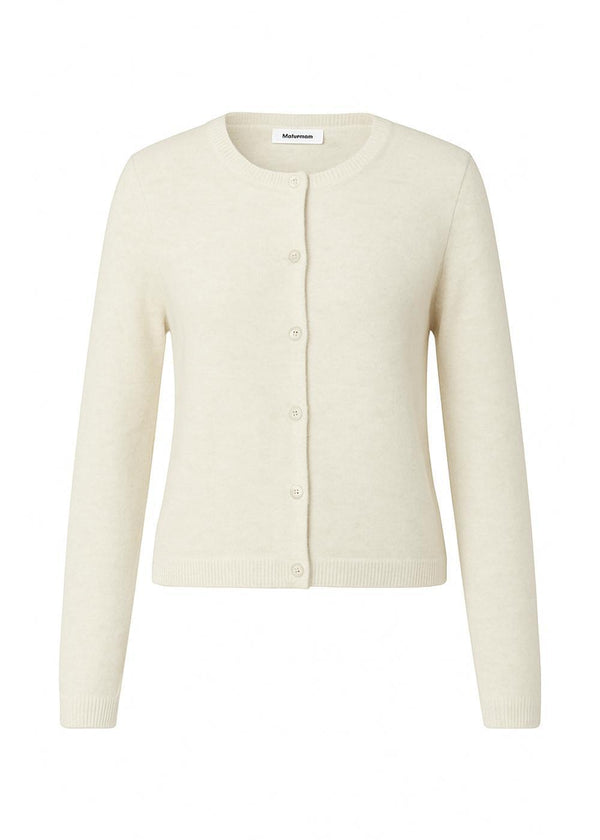 Treemd short cardigan - Off White-Knitwear-Modström-Butler Loftet