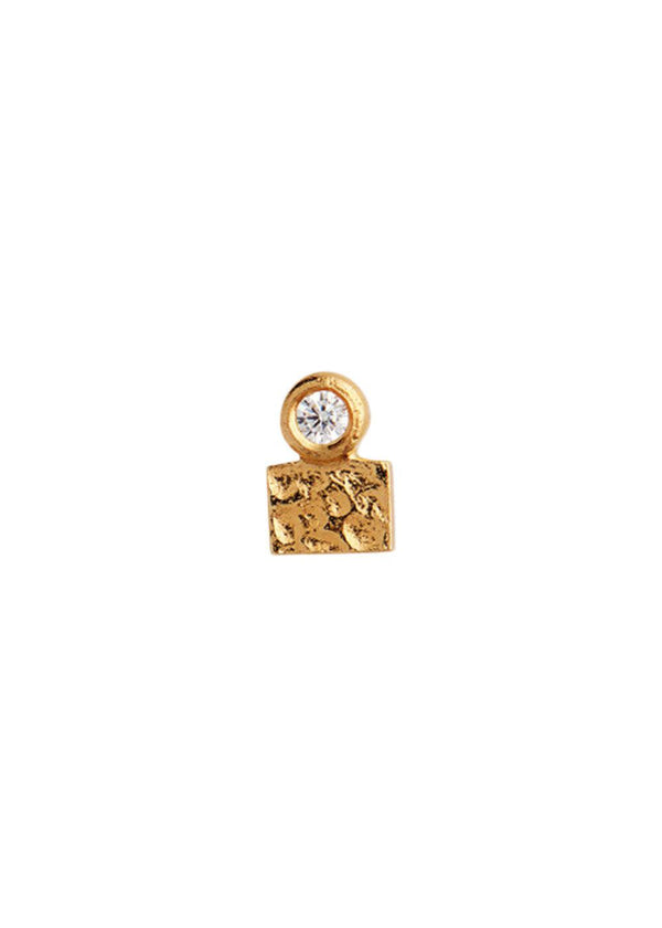 Stine A's Tres Petit La Mer Earring - Gold. Køb øreringe her.