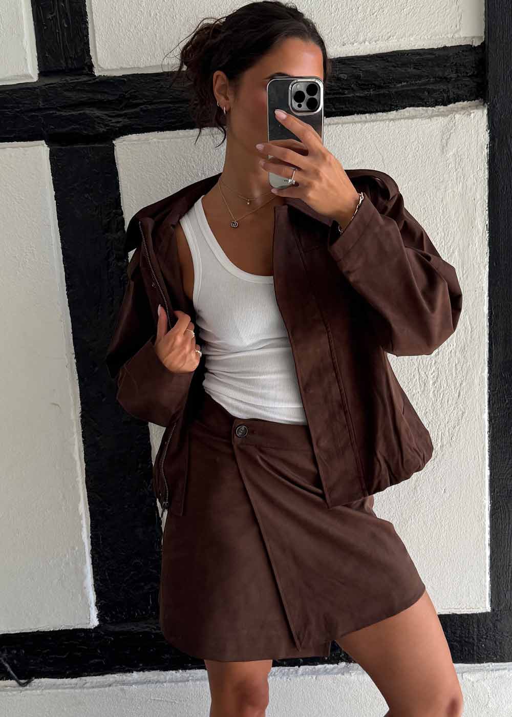 Truthmd skirt - Seal Brown-Skirts-Modström-Butler Loftet