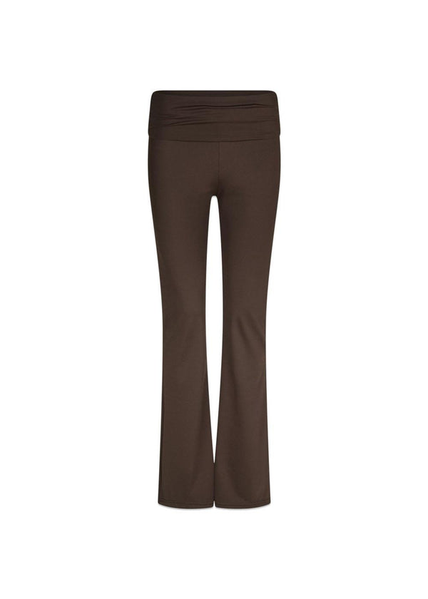 Ulianna Leggings Pants - Chocolate Brown-Pants-Neo Noir-Butler Loftet