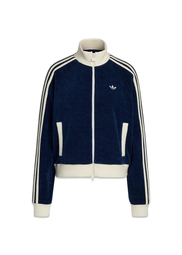 VELOUR KNIT TT - Night Indigo-Outerwear-Adidas Originals-Butler Loftet