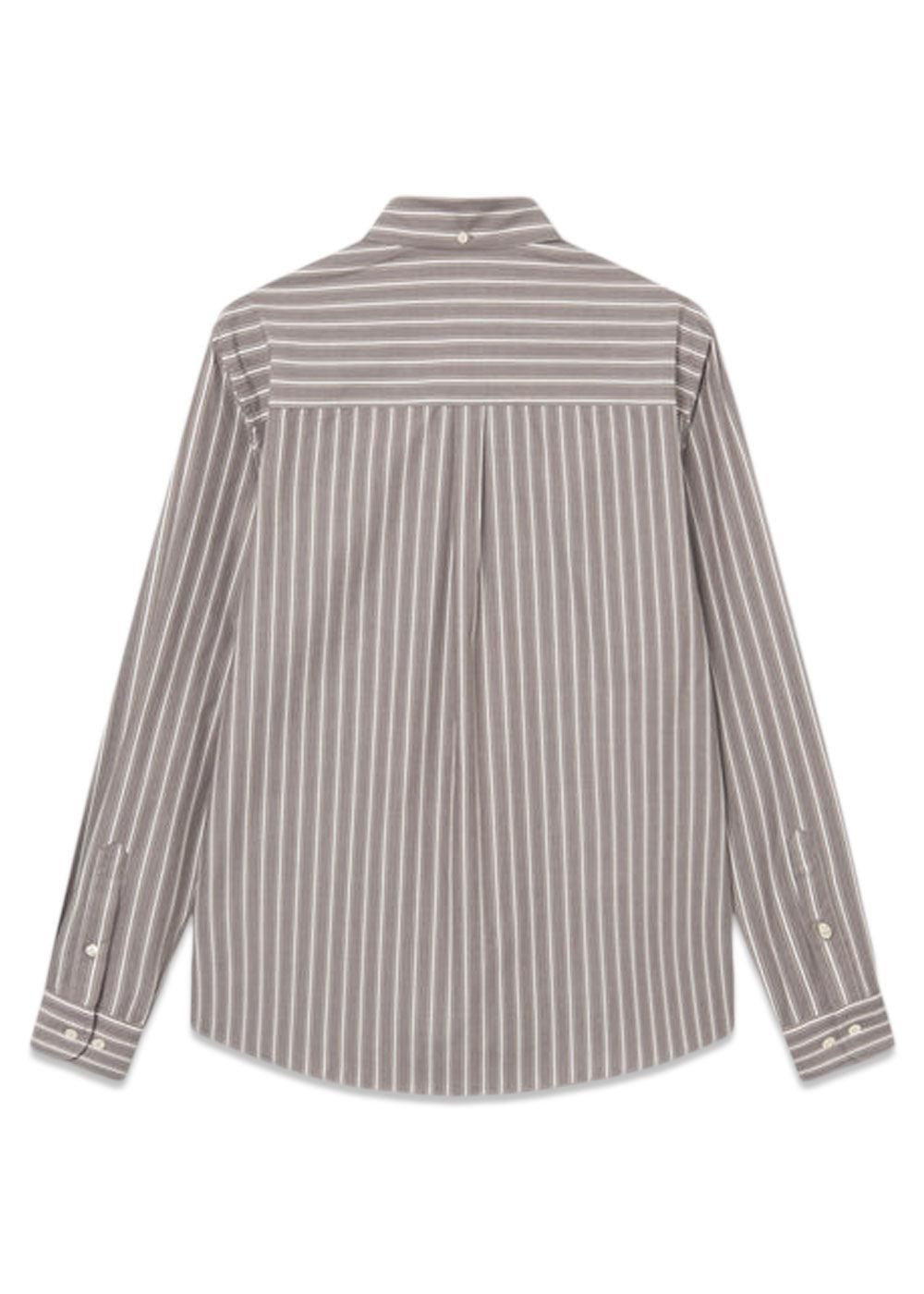 VISION SHIRT - Cold Brown/Khaki Stripe