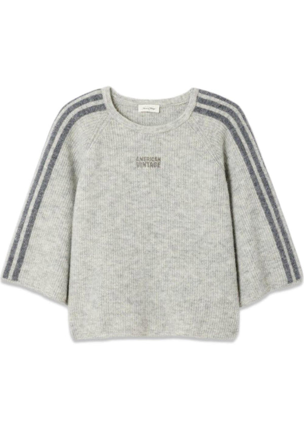 VITOW - Grey Melange-Knitwear-American Vintage-Butler Loftet
