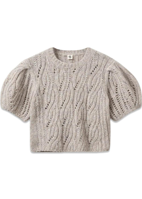 Valentina Sweater - Taupe Melange-Knitwear-The Garment-Butler Loftet