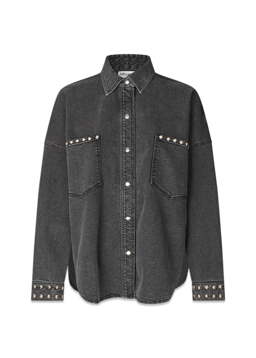 VeidaLL shirt LS - Washed Black-Shirts-Lollys Laundry-Butler Loftet