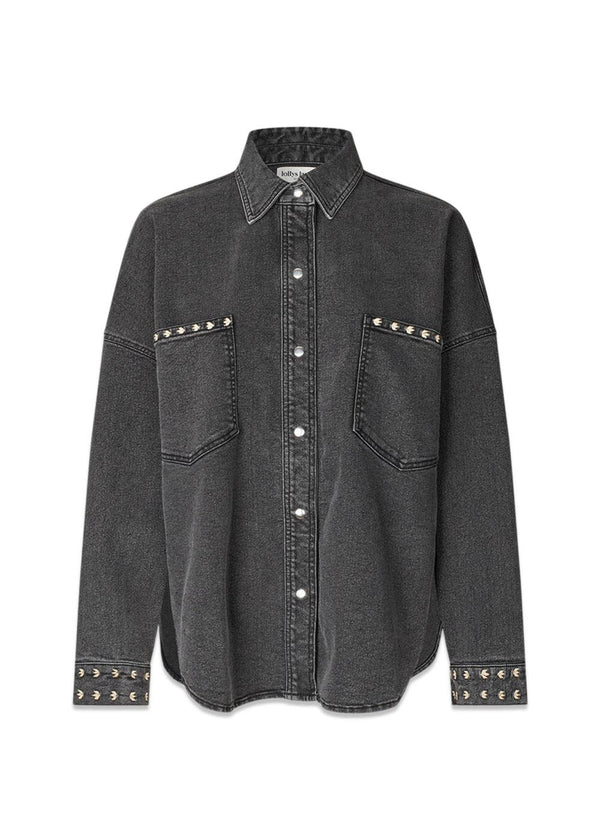 VeidaLL shirt LS - Washed Black-Shirts-Lollys Laundry-Butler Loftet