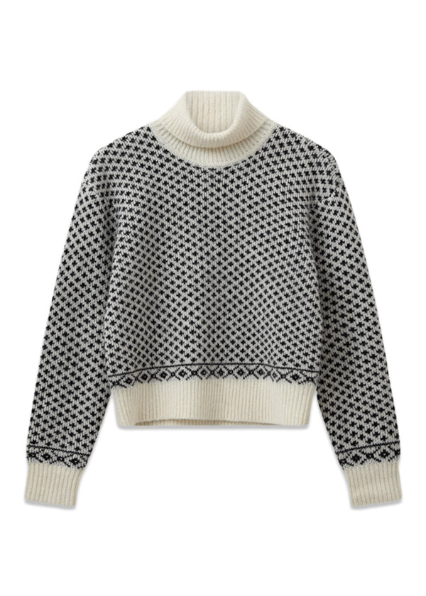 Verbier Knit Sweater - Argyle Knit Artwor