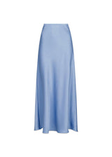Vicky Heavy Sateen Skirt - Smoke Blue-Skirts-Neo Noir-Butler Loftet