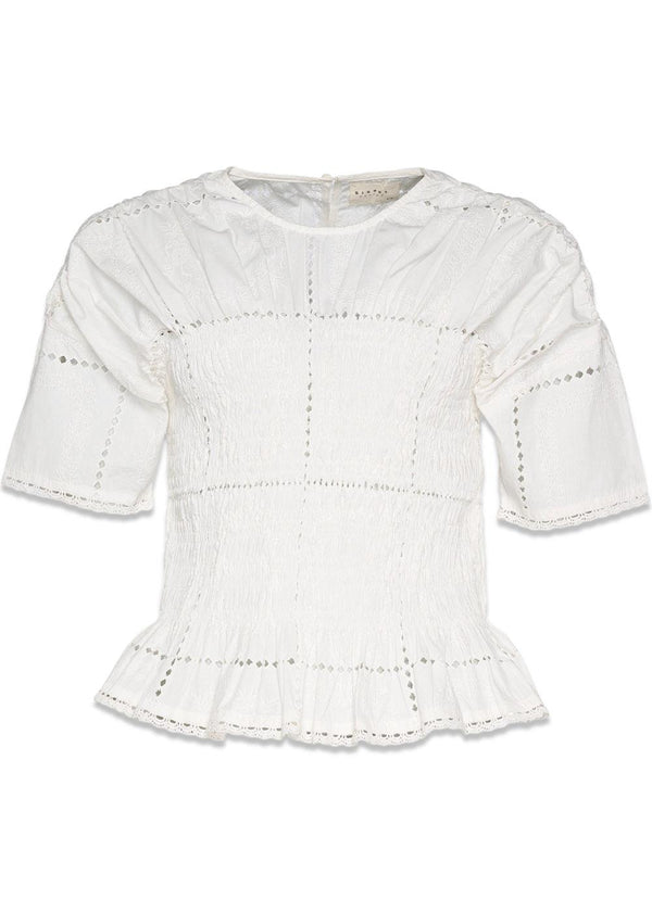 Vincenta Top - White Squares-Top-Sissel Edelbo-Butler Loftet