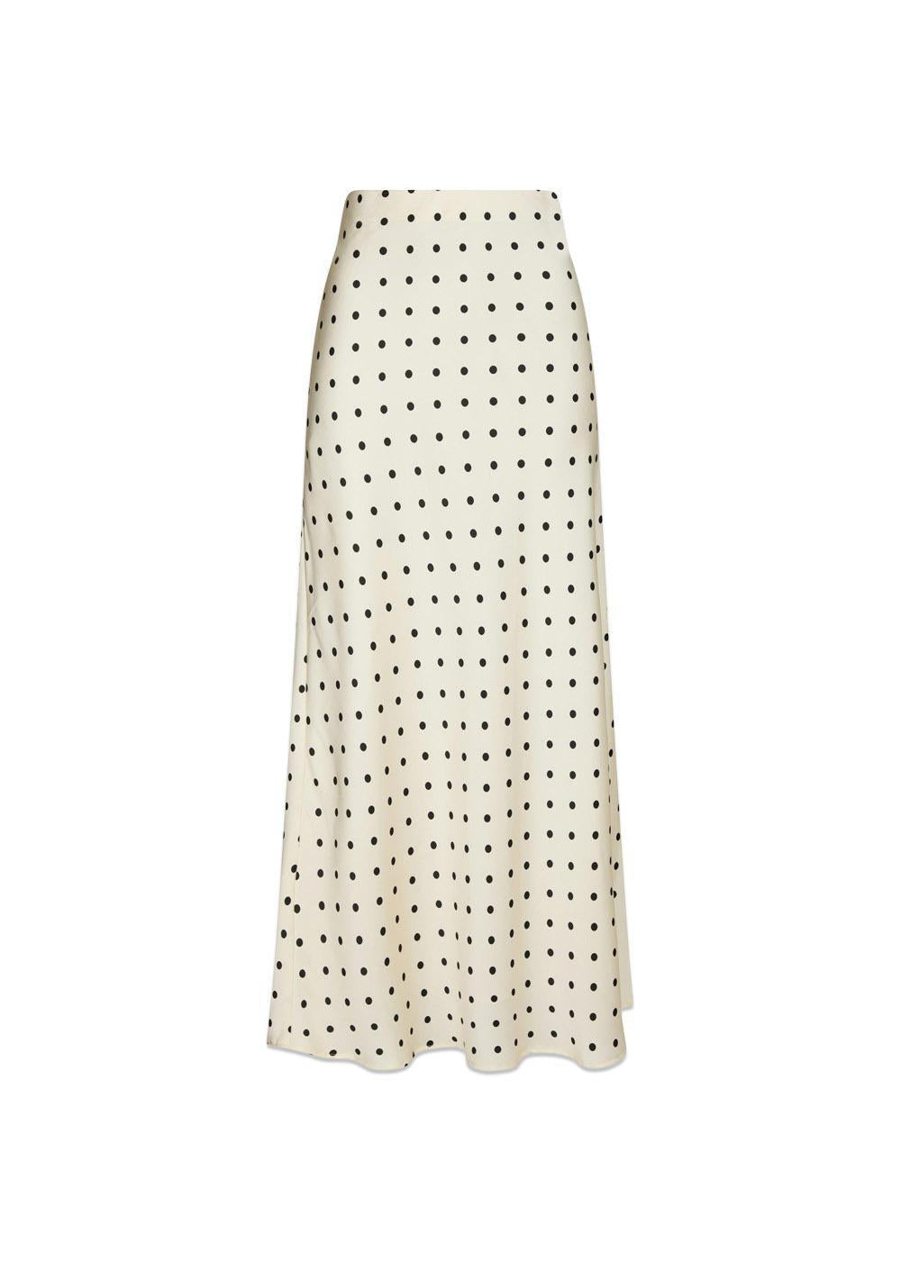 Viso Dot Skirt - Creme-Skirts-Neo Noir-Butler Loftet
