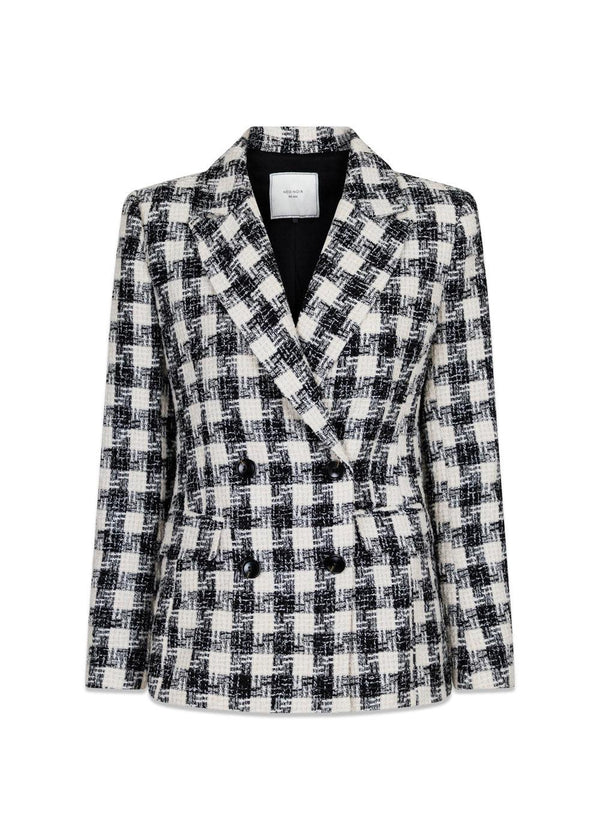 Neo Noirs Vivi Chic Boucle Blazer - Black/White. Køb blazers her.