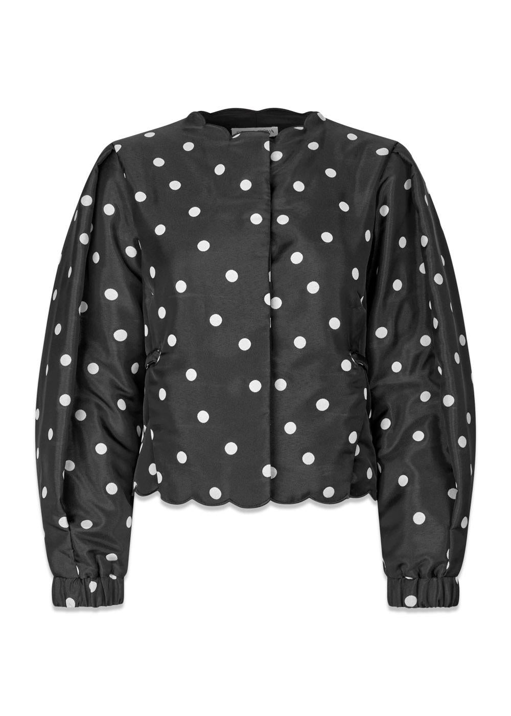 Voluminous Sleeve Jacket - Quilted Dots-Blouses-Stine Goya-Butler Loftet