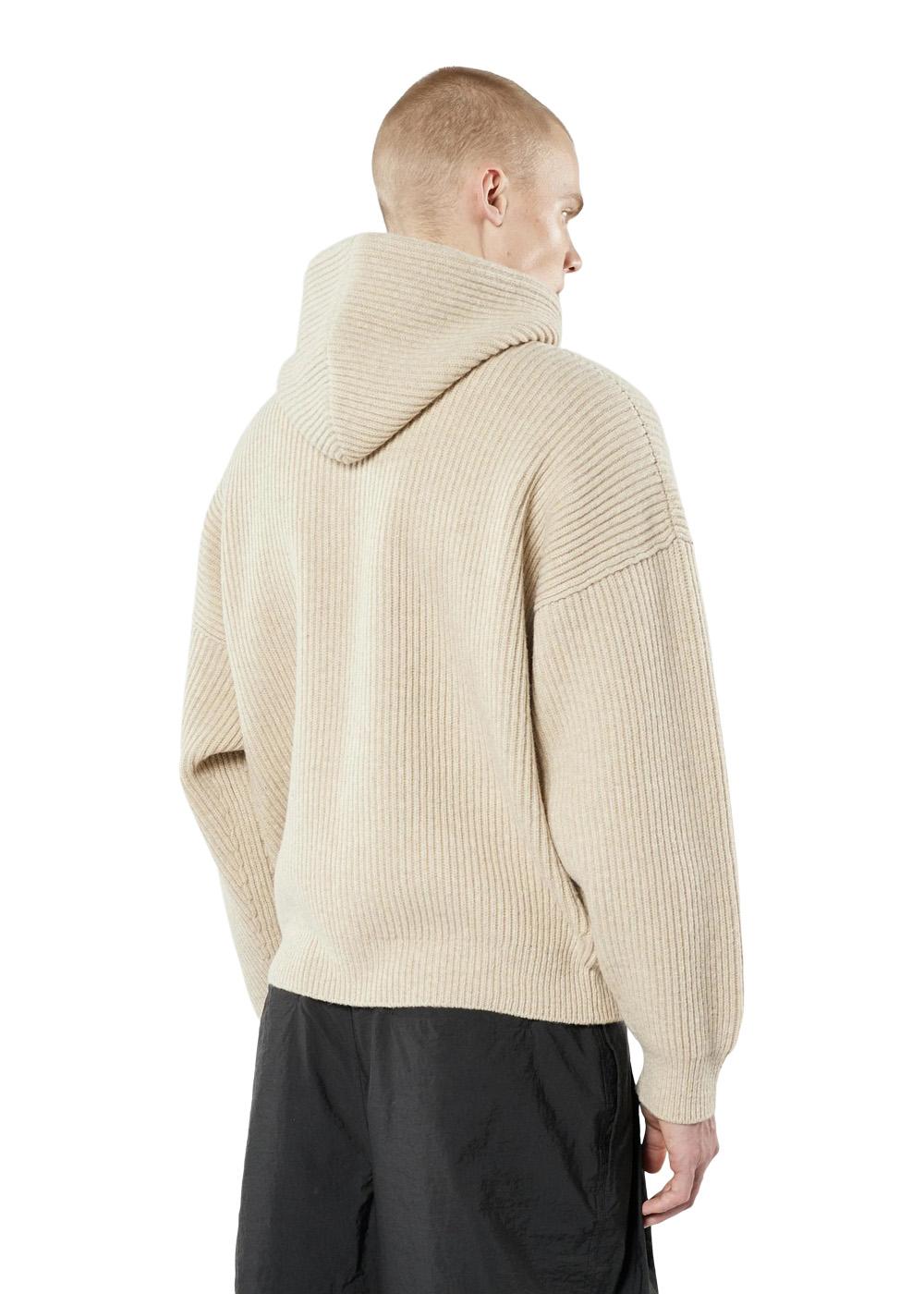 Vonarstraeti Zipped Hoodie - Feather Grey-Knitwear-66 North-Butler Loftet