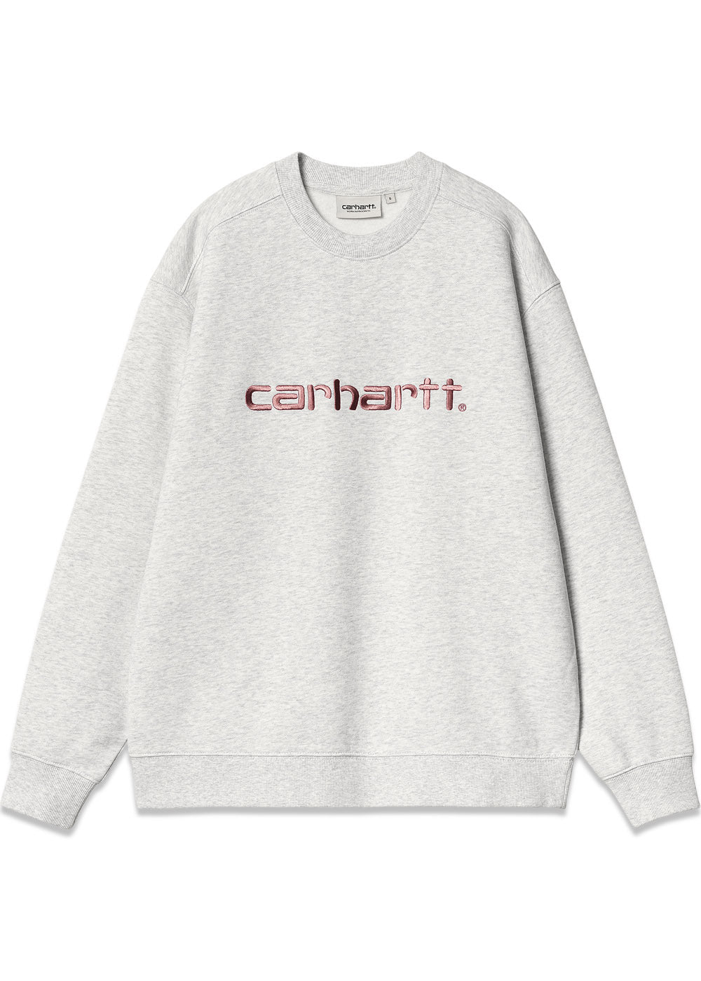 W Carhartt Sweat - Ash Heather / Dusty Rose