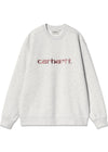 W Carhartt Sweat - Ash Heather / Dusty Rose