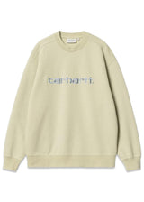 W Carhartt Sweat - Beryl / Frosted Blue-Sweatshirts-Carhartt WIP-Butler Loftet
