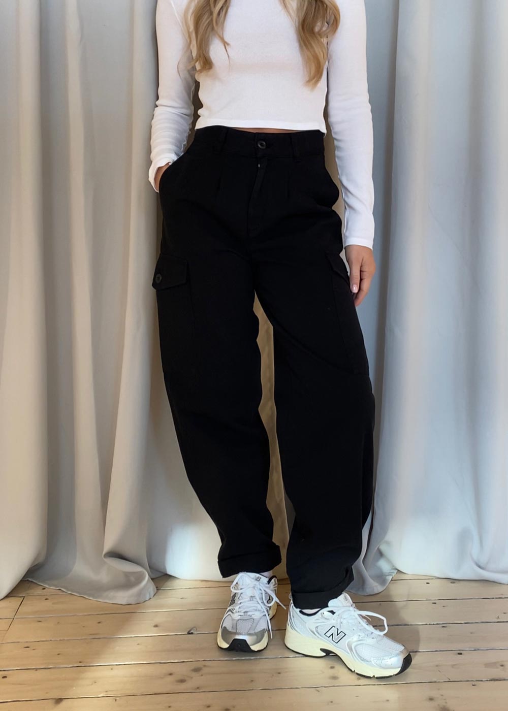 W' Collins Pant - Black-Pants-Carhartt WIP-Butler Loftet