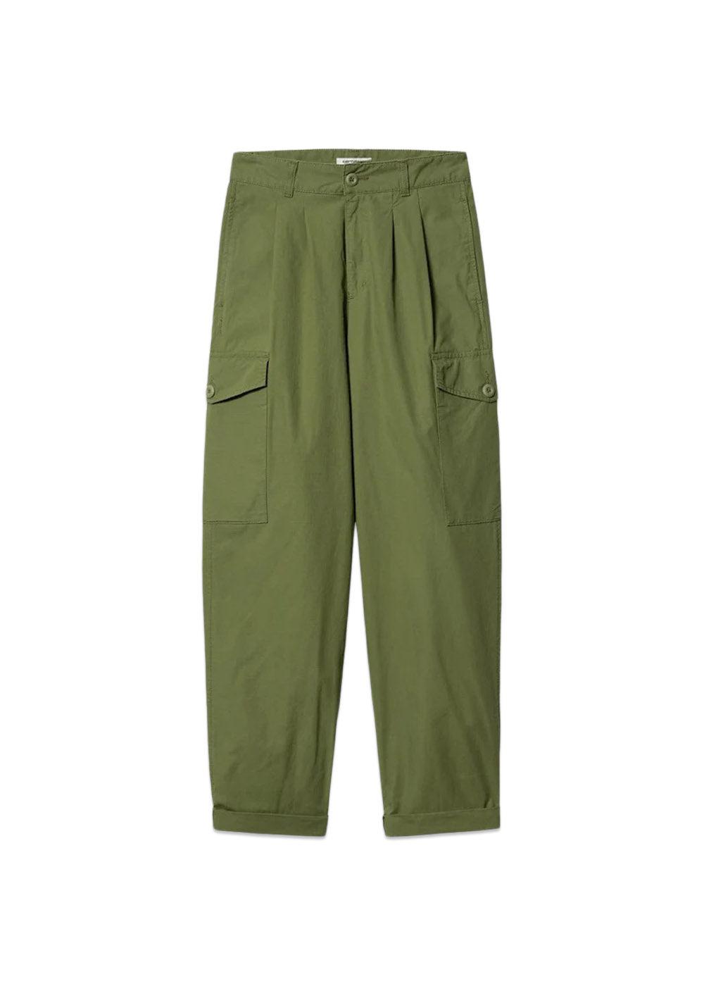 Carhartt WIP's W' Collins Pant - Dollar Green Garment Dyed. Køb bukser her.
