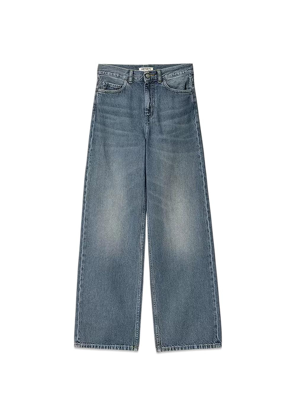 W Jane Pant - Blue Dark Used Wash-Jeans-Carhartt WIP-Butler Loftet