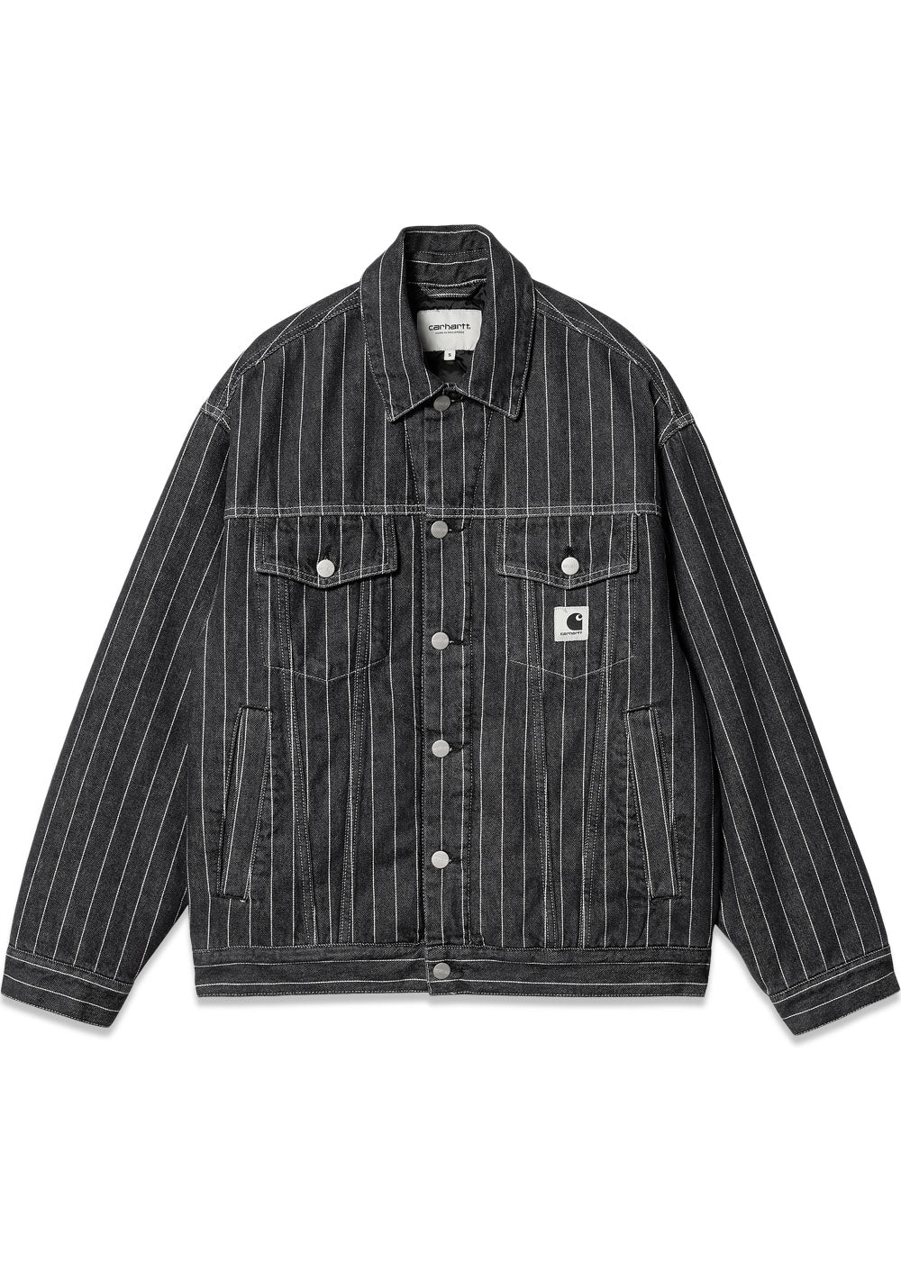 W Orlean Jacket - Orlean Stripe, Black / White Stone Washed