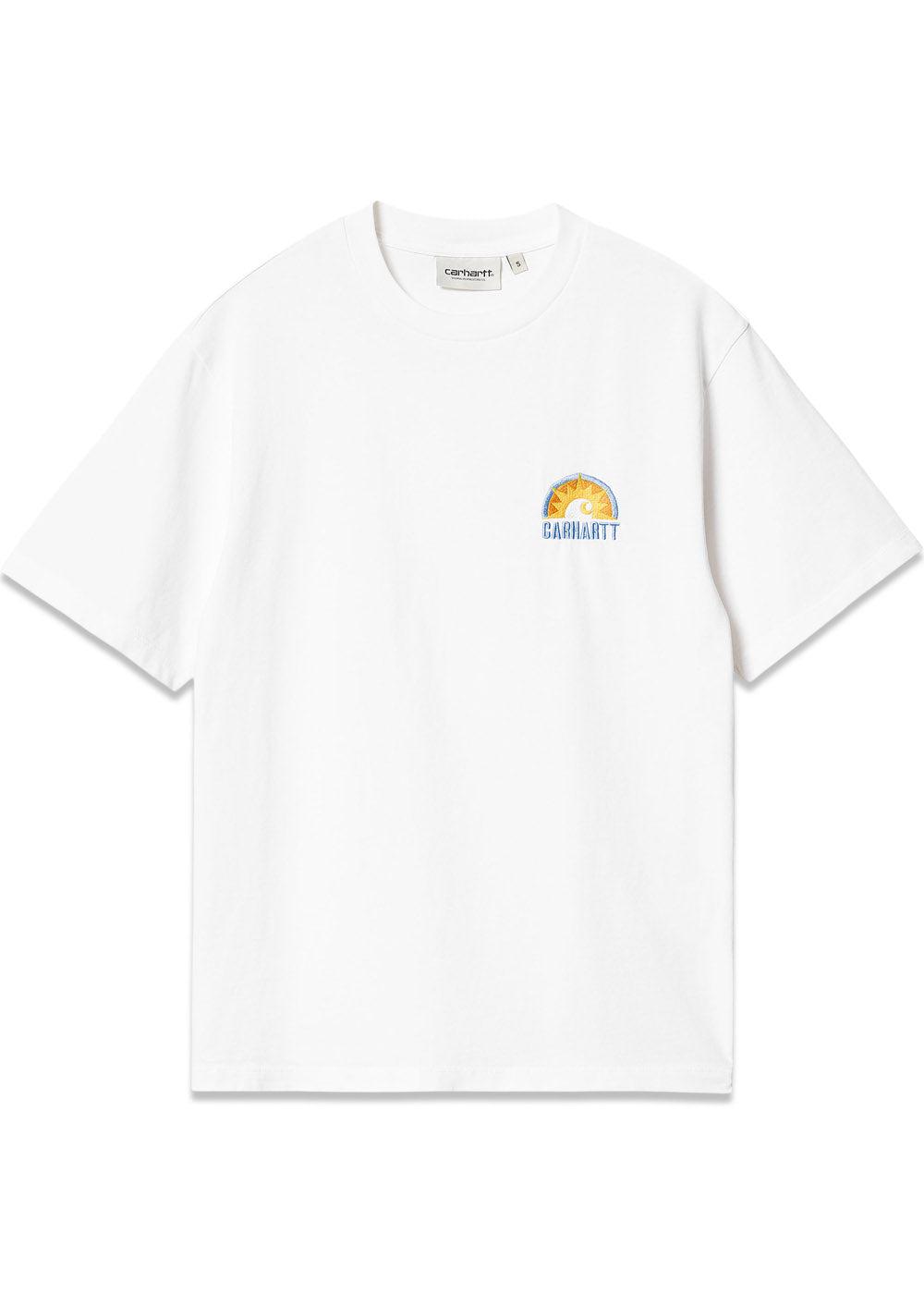 W S/S Aspen T-Shirt - White Heavy Enzyme Wash