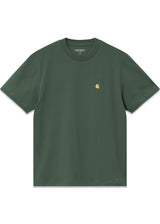 W S/S Chase T-Shirt - Sycamore Tree / Gold-T-shirts-Carhartt WIP-Butler Loftet