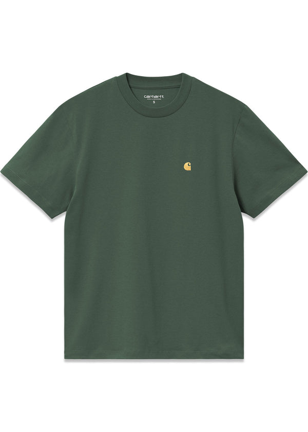 W S/S Chase T-Shirt - Sycamore Tree / Gold