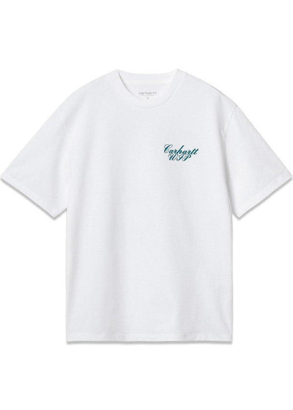 W S/S Exchange T-Shirt - White / Blue