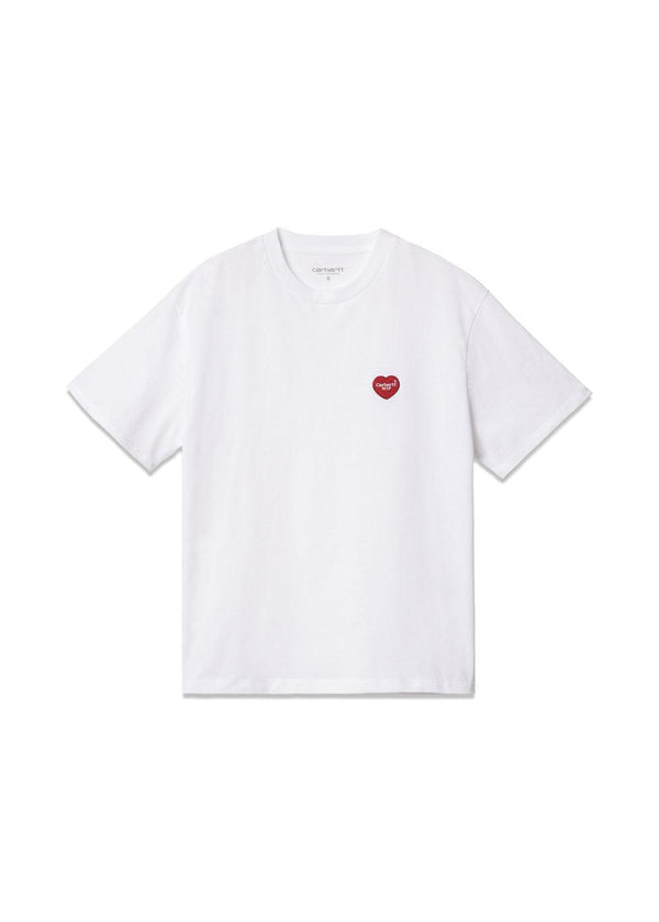 Carhartt WIP's W' S/S Heart Patch T-Shirt - White. Køb t-shirts her.