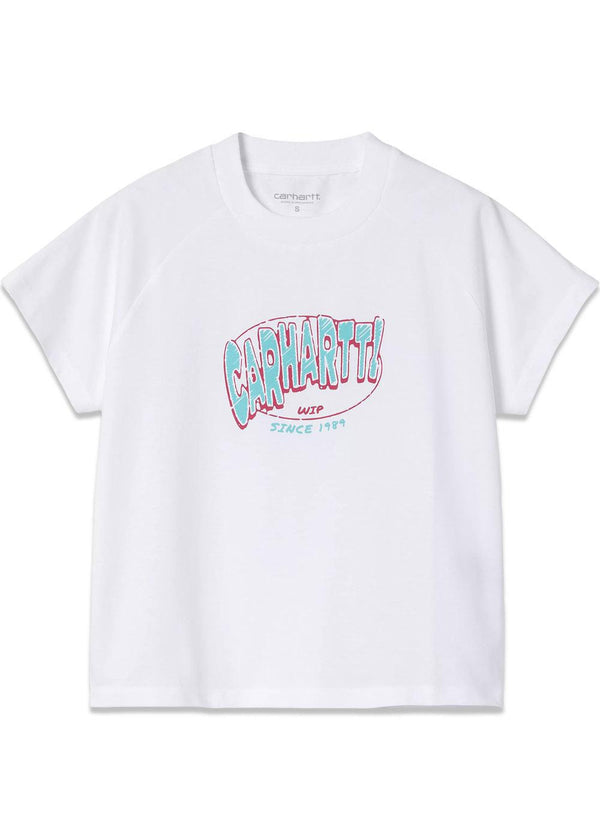 W S/S Hot Script T-Shirt - White