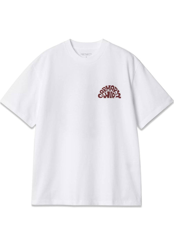 W S/S Jazzy T-Shirt - White / Desire-T-shirts-Carhartt WIP-Butler Loftet