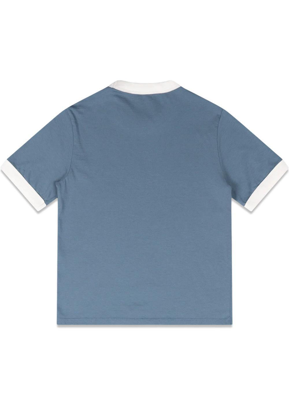 W' S/S Reminiscing Ringer T-shirt - Velvet Blue-T-shirts-Carhartt WIP-Butler Loftet