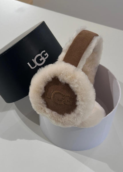 W Sheepskin Embroidery Earmuff - Chestnut – Butler Loftet