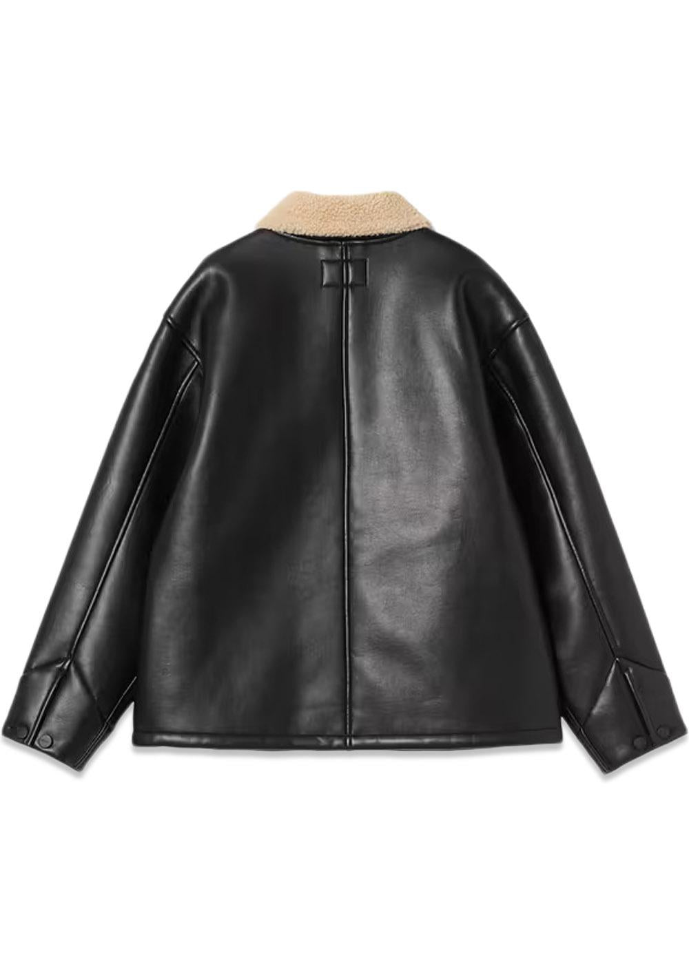 W' Shepton OG Michigan Coat - Black/Natural-Outerwear-Carhartt WIP-Butler Loftet