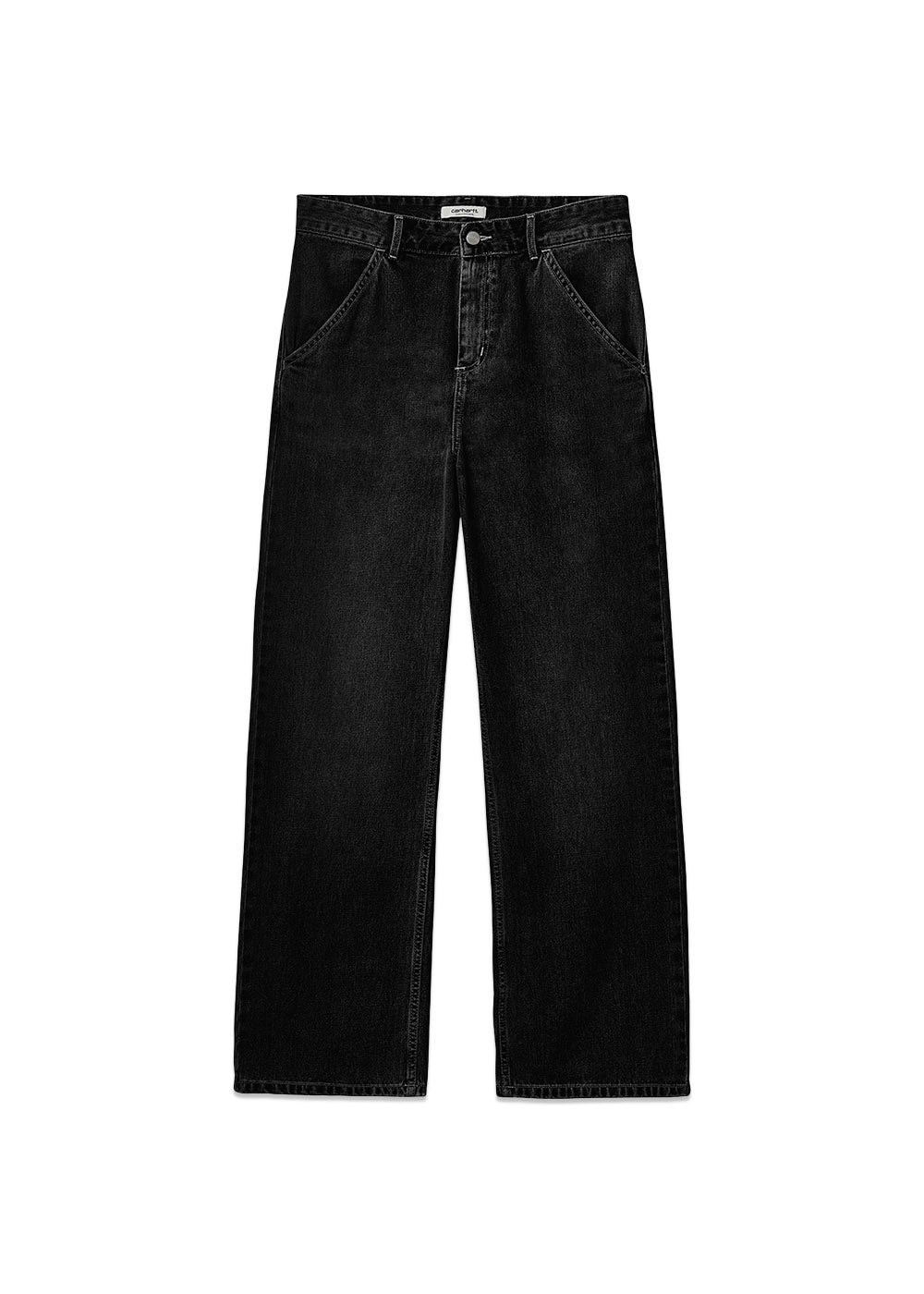 W Simple Pant - Black Stone Washed