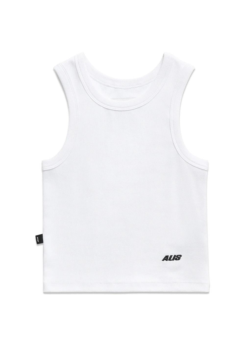 WHITNEY BABY TANK TOP - Solid White-Top-ALIS-Butler Loftet