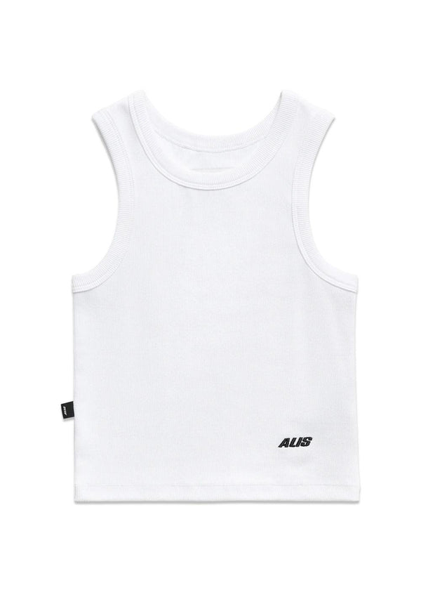 WHITNEY BABY TANK TOP - Solid White-Top-ALIS-Butler Loftet