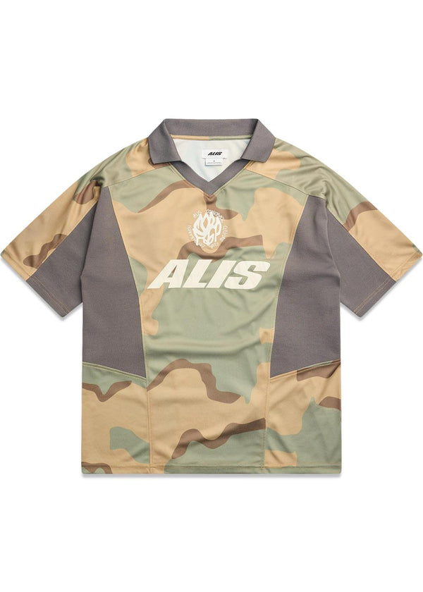 WIZZY POLO JERSEY - Camouflage - Grey-T-shirts-ALIS-Butler Loftet