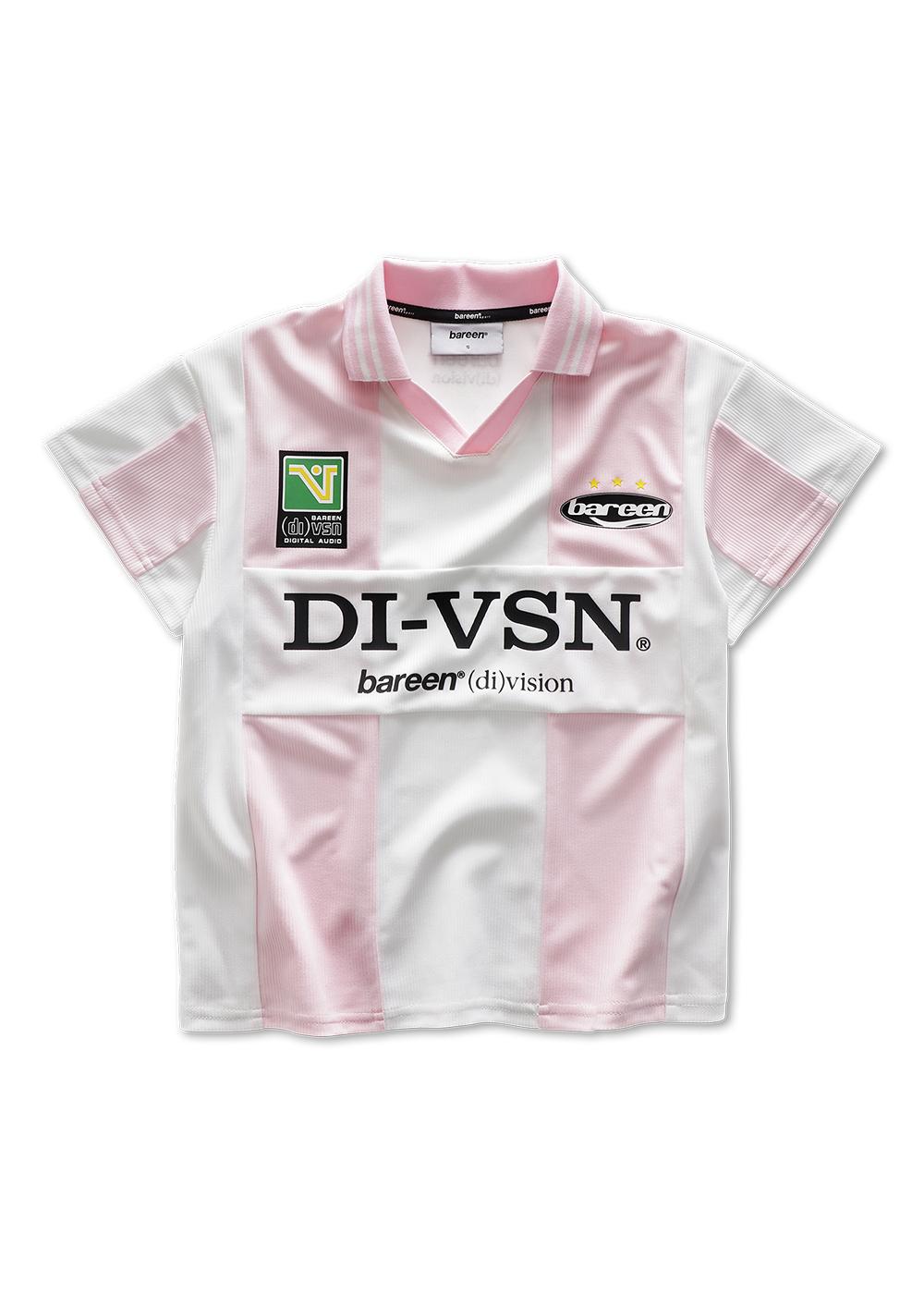 WMNS FOOTBALL KIT JERSEY - Pink+White-Shirts-Bareen-Butler Loftet