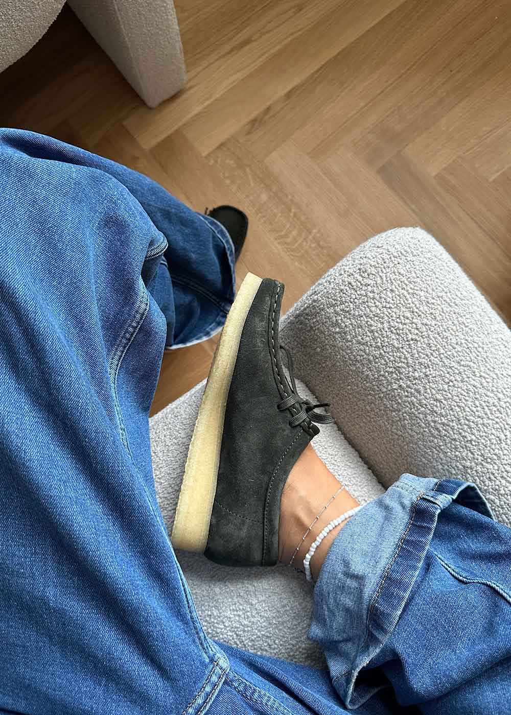 Wallabee D - Forest Green Suede-Shoes-Clarks Originals-Butler Loftet