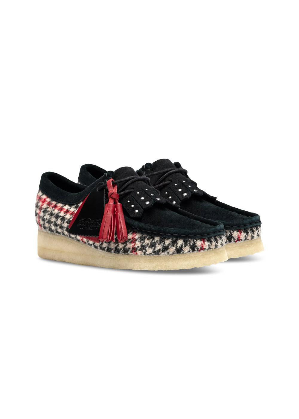 Wallabee. D - Black Textile-Shoes-Clarks Originals-Butler Loftet