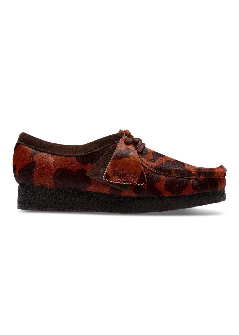 Wallabee. D - Brown Cow Print-Shoes-Clarks Originals-Butler Loftet