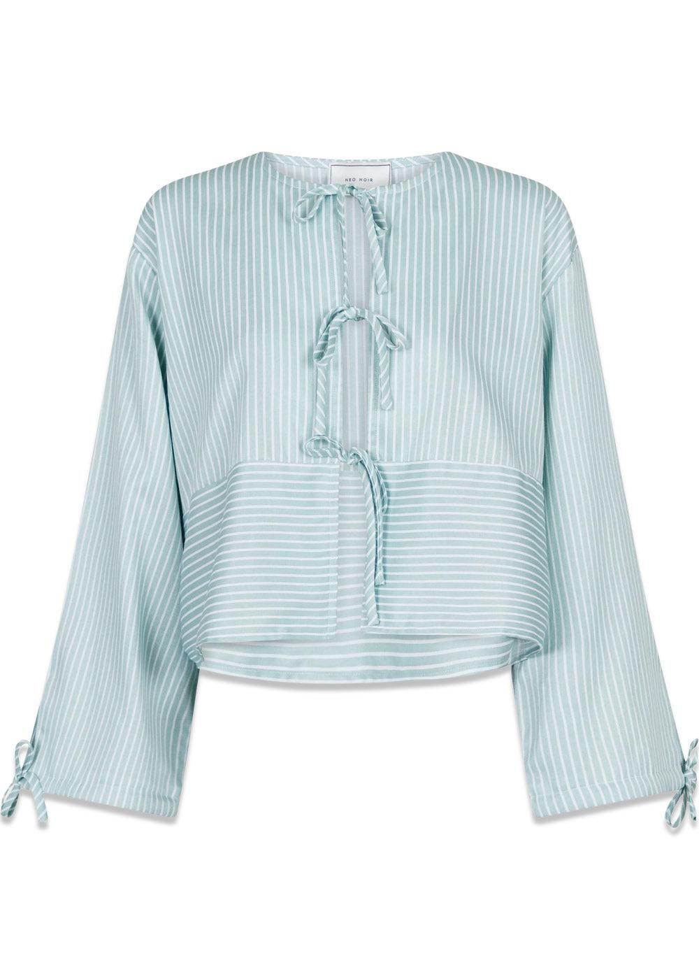Neo Noirs Wanda Stripe Shirt - Mint. Køb blouses her.
