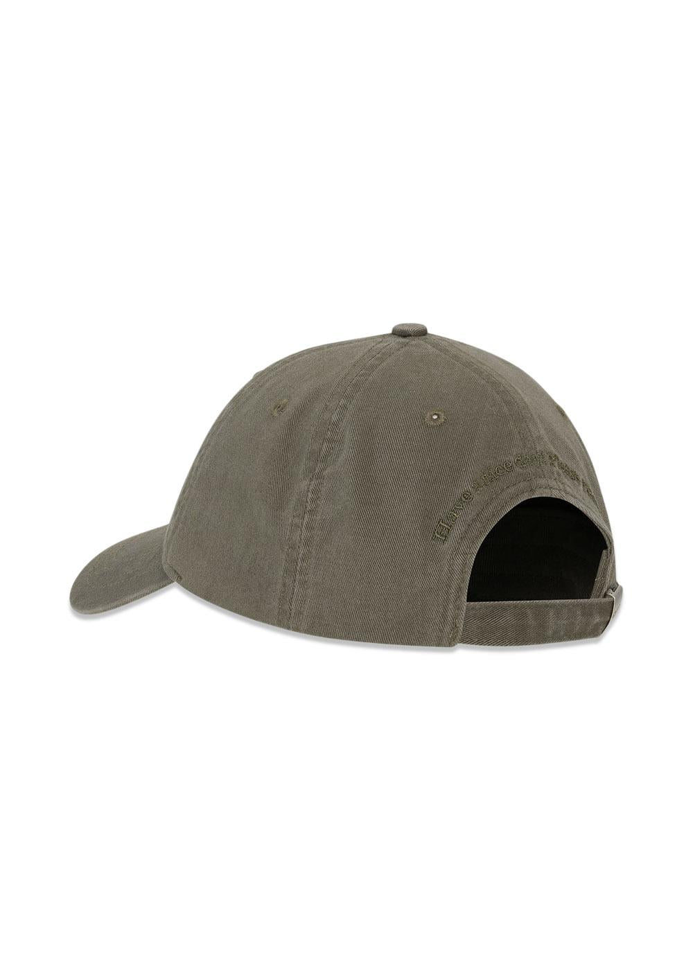 Washed Cotton Canvas Cap Emb - Kalamata-Headwear-Ganni-Butler Loftet