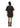 Washed Stretch Cotton Boxy Kimono Mini Dress - Black-Dress-Ganni-Butler Loftet