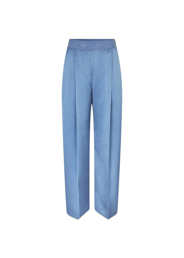 Wide Leg Long Pants - Infinity Blue