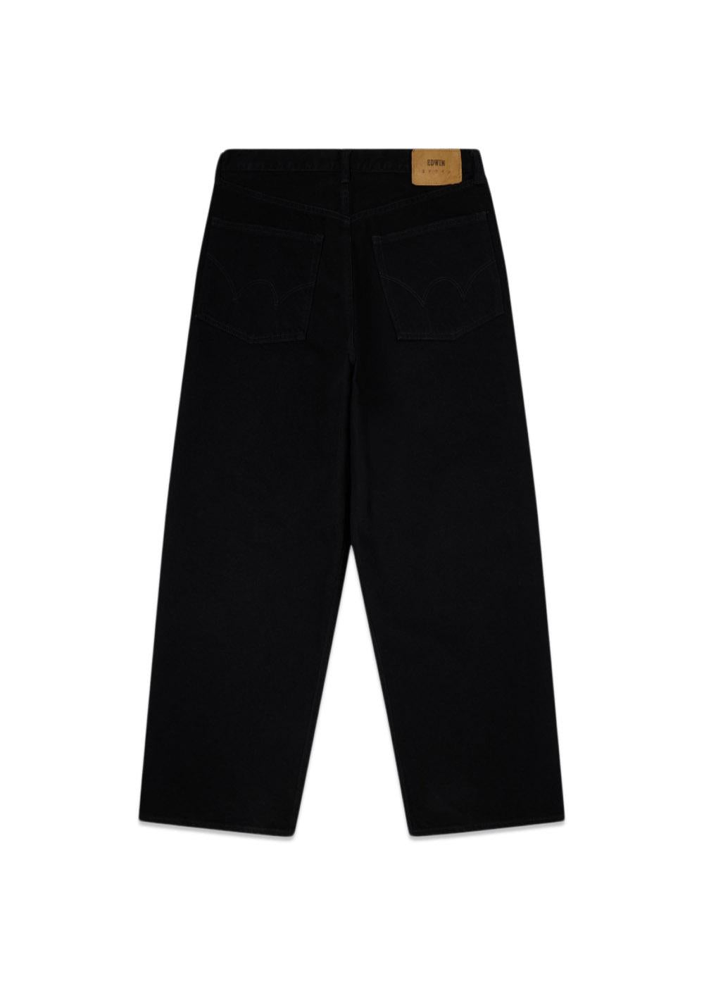 Wide Pant - Unwashed Black-Pants-Edwin-Butler Loftet